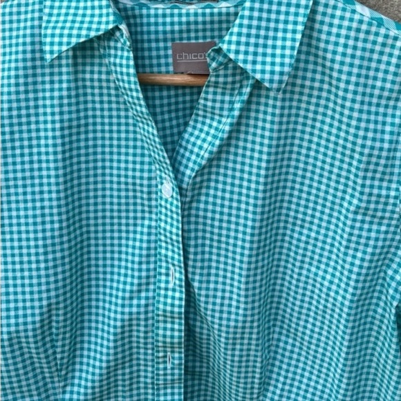 Chicos top blouse button up shirt size 1 (M) - Picture 6 of 7